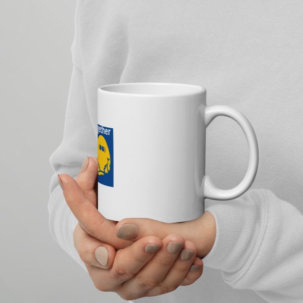 White glossy mug