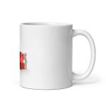 White glossy mug