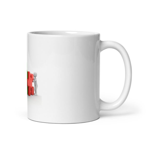 White glossy mug