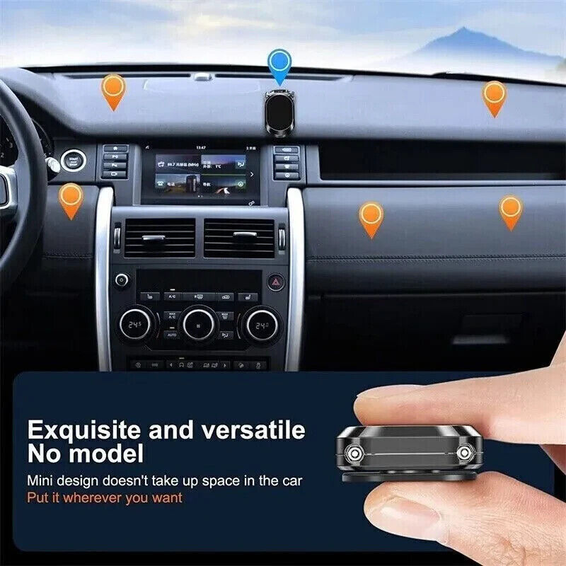 Magnetic Phone Holder For Car, Dashboard Car Phone Holder Mount Magnetic Stainless Steel Car Phone Holder - Dashboard Mount, Water-resistant, Rotatable - Image 4