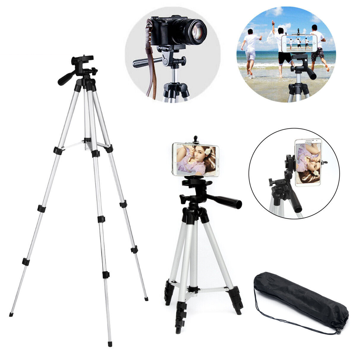 Professional Camera Tripod Stand Holder Mount For Cell Phone, Portable Tripod, Mobile Phone Live Stream Holder, Camera Tripod - Image 8