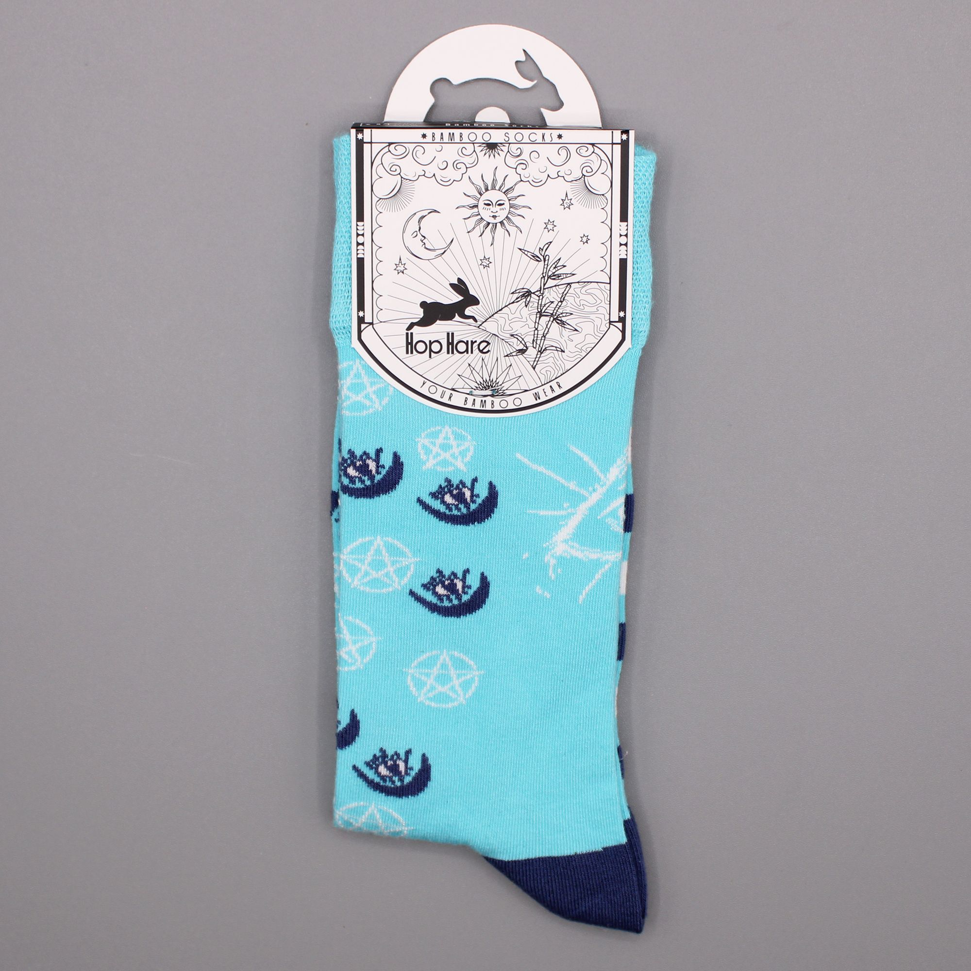Hop Hare Bamboo Socks (36-40) - Pentagram and Evil Eye - Image 2