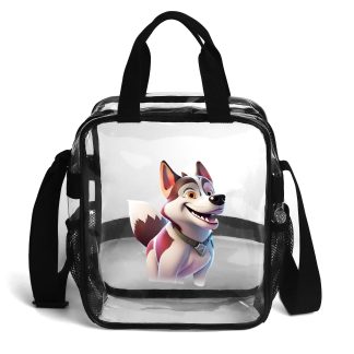 Clear Waterproof Transparent Lunch Bag(Single-Sided Print)