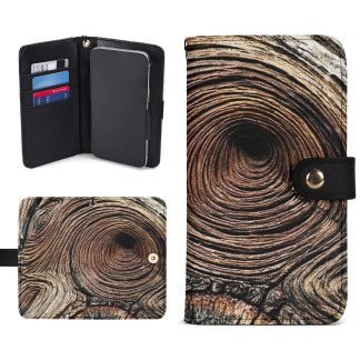 Black Phone Flip Case PU Leather Cover for Most Mobile Phone Models