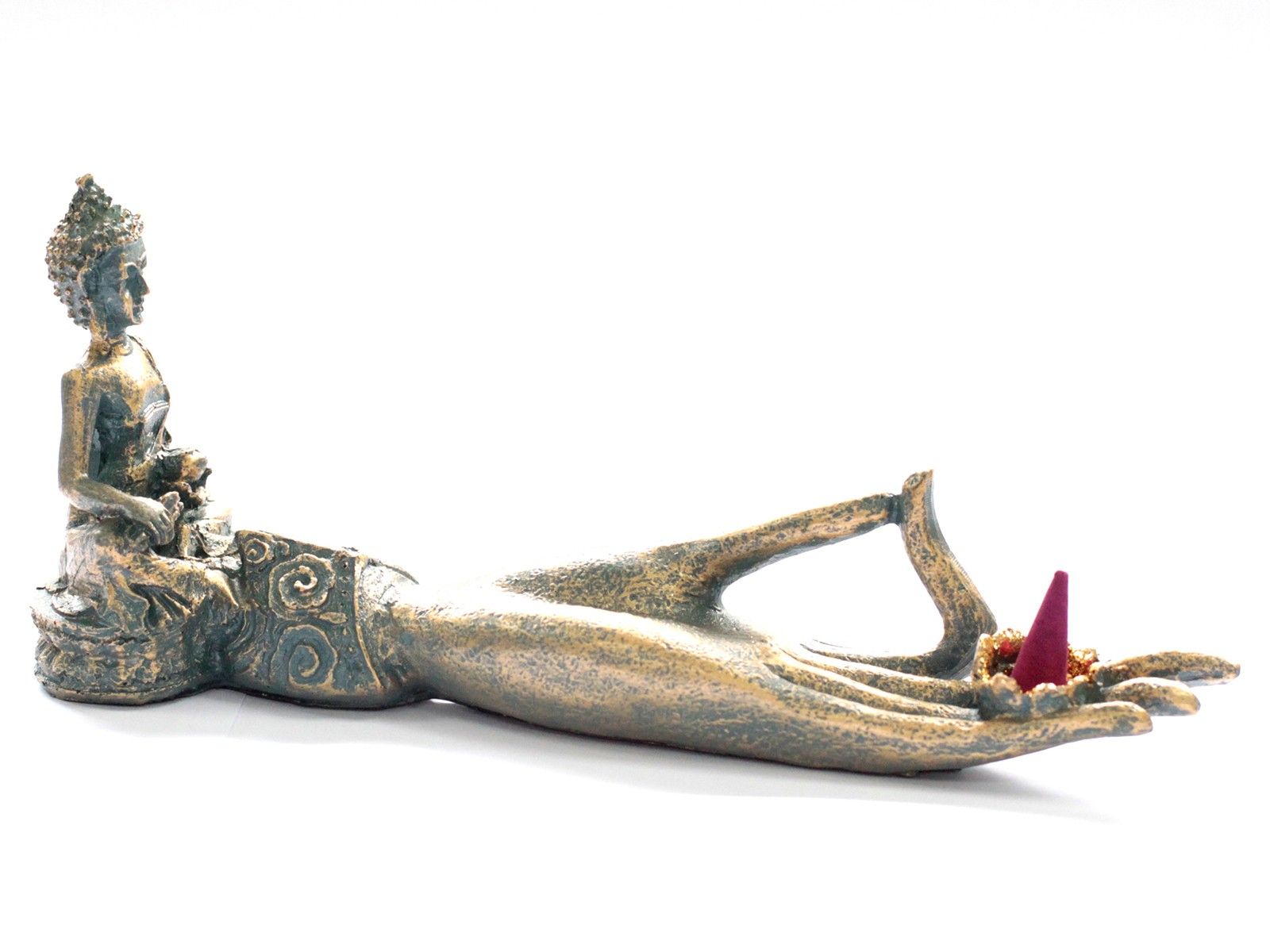 Antique Buddha - Hand Incense Burner - Image 5