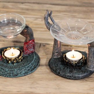 Antique Buddha - Offering Hands Oil Burner