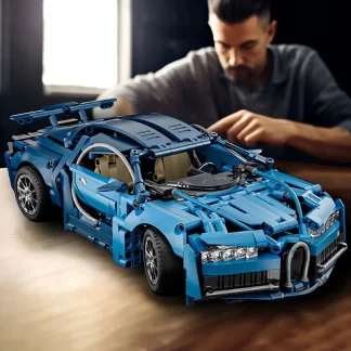 1634-Piece Blue Supercar Building Block Set, 1:14 Scale Racing Car Model DIY Toy  Christmas Gift - 2026