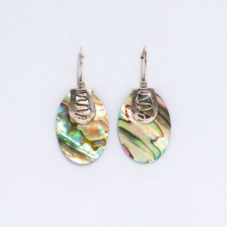 Shell & Silver Earrings - Flip-flops- Abalone