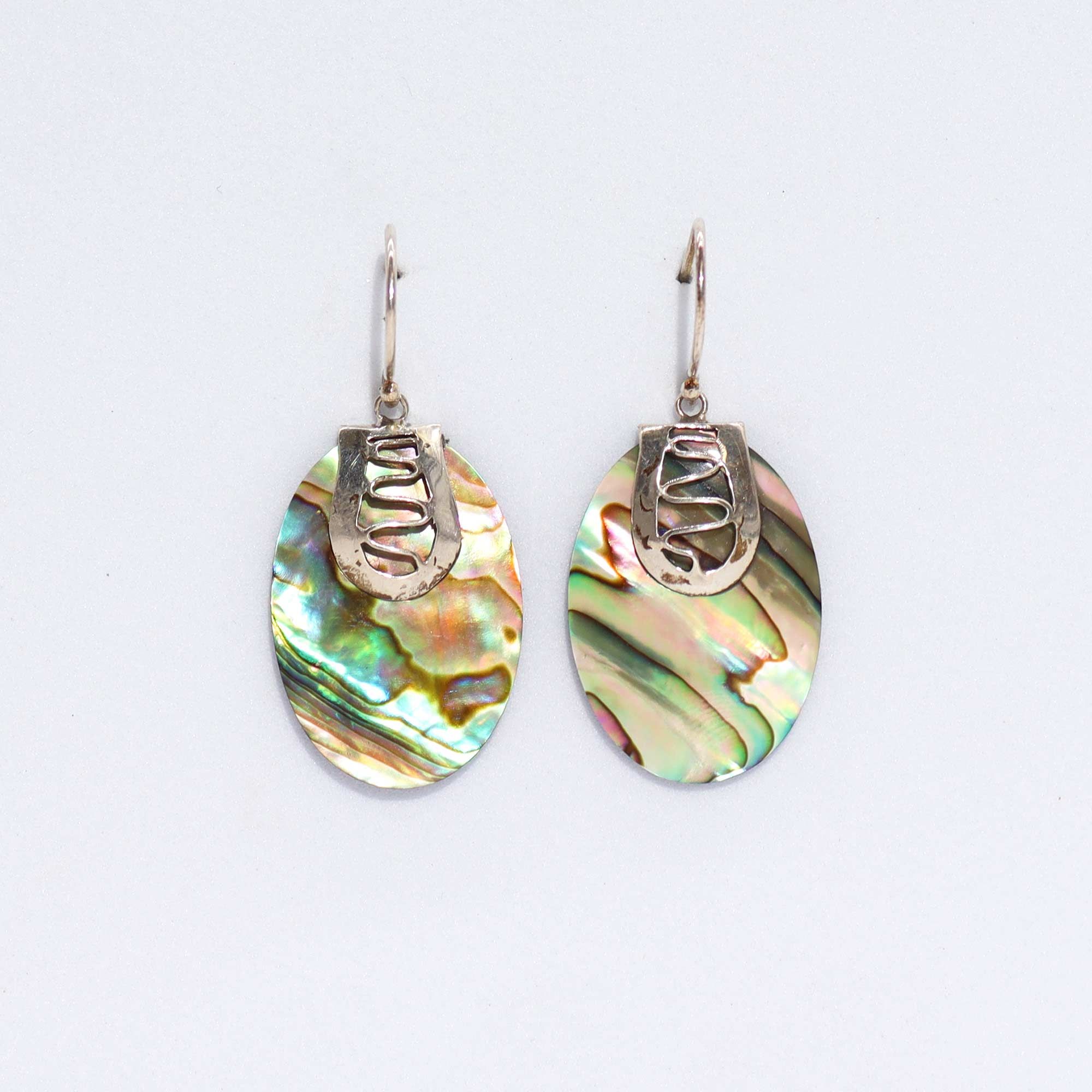 Shell & Silver Earrings - Flip-flops- Abalone