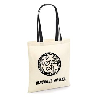 Agnes and Cat Cotton Bag 6oz - 35x30 cm - Naturally Artisan